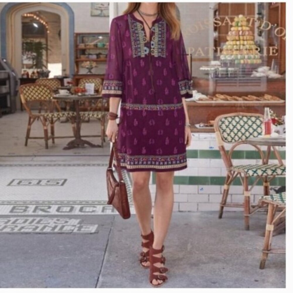 Sundance World Vision Embroidered Dress